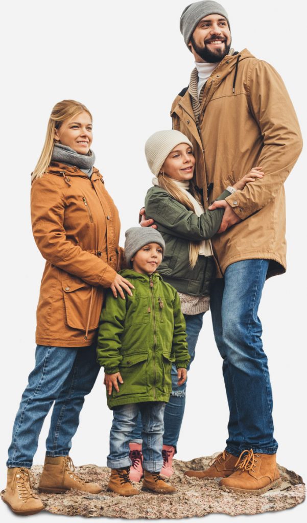 A family at the Taurus Center